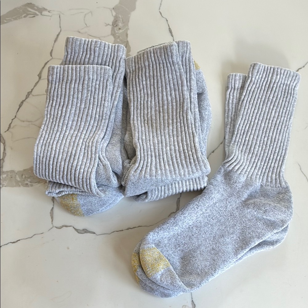 5pr Gold Toe Men's Crew Socks